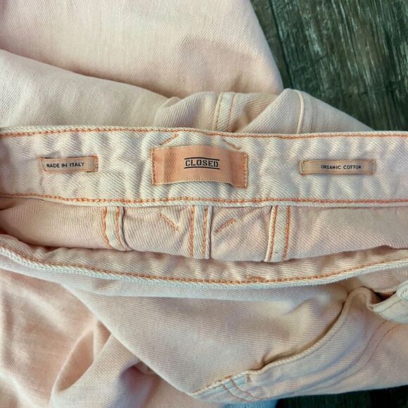 Closed Denim Pearl Jeans Wild Rose 31 Ballon Tapered High Waisted Pleated - Picture 4 of 9